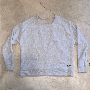 Nike Dri-Fit Gray Open Back Sweatshirt